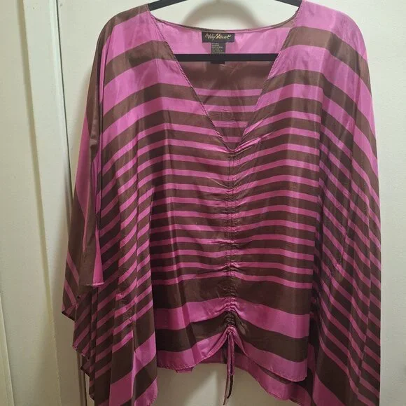 ASHLEY STEWART SILK TOP. - Picture 1 of 3